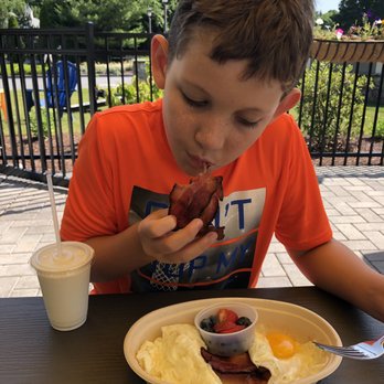 Crack'd Kitchen & Coffee - $6 and a serious kids meal!!! 2 eggs, bacon, milk, and fruit. Can't go wrong! - Breakfast & Brunch Near Me - Andover, Massachusetts Crack'd Kitchen & Coffee - $6 and a serious kids meal!!! 2 eggs, bacon, milk, and fruit. Can't go wrong! - Breakfast & Brunch Near Me - Andover, Massachusetts