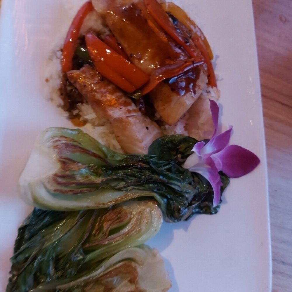 Anthony's Pier 66 - Black cod with bok choy - Seafood Near Me - Seattle, Washington Anthony's Pier 66 - Black cod with bok choy - Seafood Near Me - Seattle, Washington