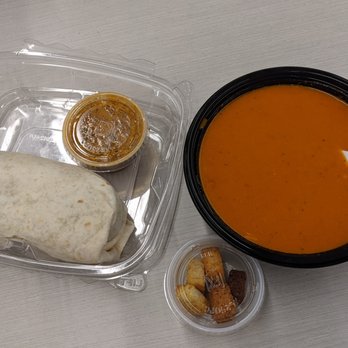 Ukraft Brunch Cafe - Pick 2 option of roasted tomato bisque soup and Baja California wrap. - Cafes Near Me - St. Louis, Missouri Ukraft Brunch Cafe - Pick 2 option of roasted tomato bisque soup and Baja California wrap. - Cafes Near Me - St. Louis, Missouri