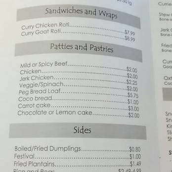 Island Vibes Kitchen - Quick peak at the menu - Caribbean Near Me - Conyers, Georgia