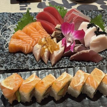 Sushi Koya - Sashimi Sampler and roll - Sushi Bars Near Me - San Jose, California Sushi Koya - Sashimi Sampler and roll - Sushi Bars Near Me - San Jose, California