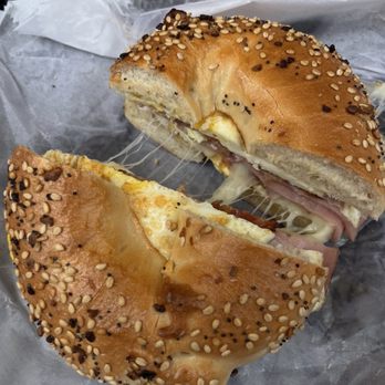 Boone Bagelry - Overstuffed Bagelicious everything bagel - Bagels Near Me - Boone, North Carolina