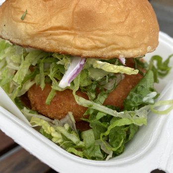 Bopomofo Cafe - Honey walnut shrimp burger - Bubble Tea Near Me - San Gabriel, California