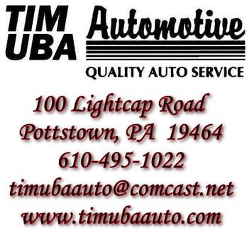 Tim Uba Automotive - Auto Repair Near Me - Pottstown, Pennsylvania Tim Uba Automotive - Auto Repair Near Me - Pottstown, Pennsylvania