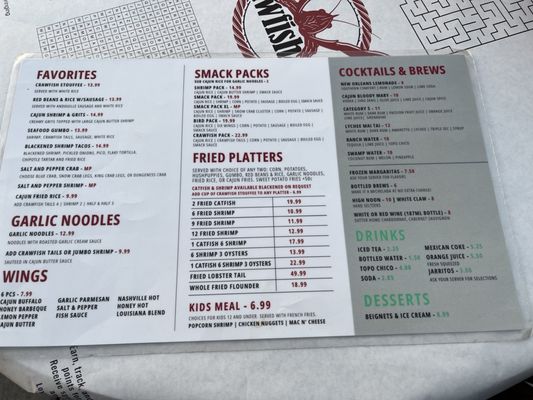 Menu photo 4 Crawfish Cafe Pearland, TX