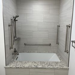 Tappan Z Home Improvement - Guest bath with new tub & tile