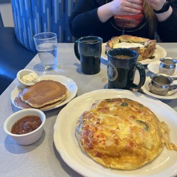 Original Pancake House - Veggie Omelette with Pancakes - Breakfast & Brunch Near Me - Orland Park, Illinois Original Pancake House - Veggie Omelette with Pancakes - Breakfast & Brunch Near Me - Orland Park, Illinois