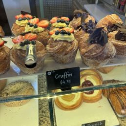 Amazing croissant-muffins, and other pastries.