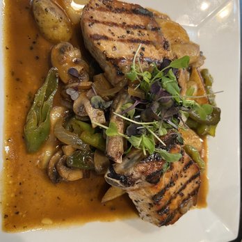 Hapgoods - Pork chop giambotta so tender and juicy, fingerling potatoes mushrooms onions peppers Outstanding! - American Near Me - Mountain Lakes, New Jersey Hapgoods - Pork chop giambotta so tender and juicy, fingerling potatoes mushrooms onions peppers Outstanding! - American Near Me - Mountain Lakes, New Jersey