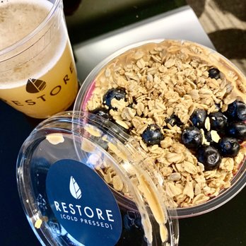 Restore Cold Pressed - Dragonfruit Bowl & Lavender Kombucha - Juice Bars & Smoothies Near Me - Cleveland, Ohio Restore Cold Pressed - Dragonfruit Bowl & Lavender Kombucha - Juice Bars & Smoothies Near Me - Cleveland, Ohio