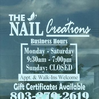 The Nail Creations - Hours as of June 26 2022 - Nail Salons Near Me - North Augusta, South Carolina The Nail Creations - Hours as of June 26 2022 - Nail Salons Near Me - North Augusta, South Carolina