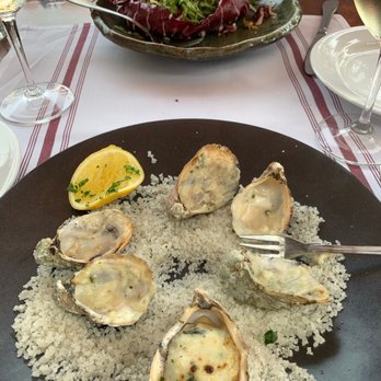 La Bicyclette - Oysters mornay, and Salad Rouge - French Near Me - Carmel, California
