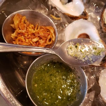 Fish Cheeks - Oyster Happy Hour toppings - Seafood Near Me - New York, New York Fish Cheeks - Oyster Happy Hour toppings - Seafood Near Me - New York, New York