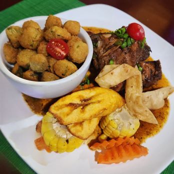 TFK - Trelawny Fusion Kitchen - Stew chicken with okra and market vegetables - Caribbean Near Me - Stockbridge, Georgia