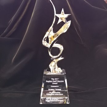 Academy Engraving - Our Chrome Star Glory award with sandblasted glass base. - Trophy Shops Near Me - New York, New York Academy Engraving - Our Chrome Star Glory award with sandblasted glass base. - Trophy Shops Near Me - New York, New York