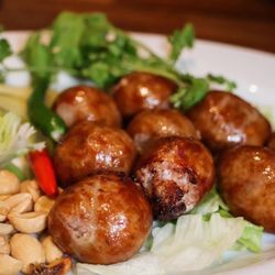 Laughing Monk Cafe - Isan sausage
