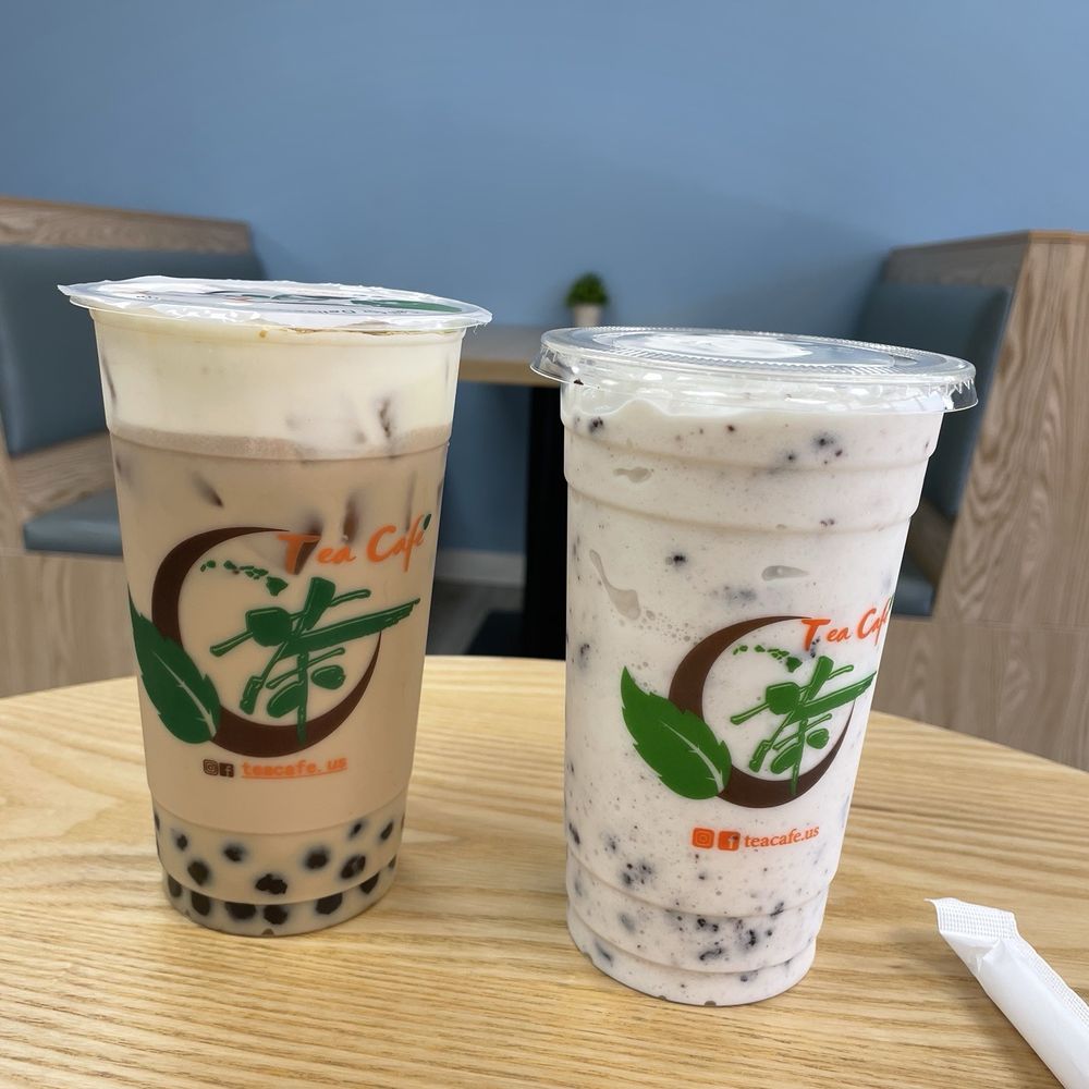 Tea Cafe - Kinako cheese foam milk tea & original yogurt purple rice smoothie - Bubble Tea Near Me - Hickam Field, Hawaii Tea Cafe - Kinako cheese foam milk tea & original yogurt purple rice smoothie - Bubble Tea Near Me - Hickam Field, Hawaii