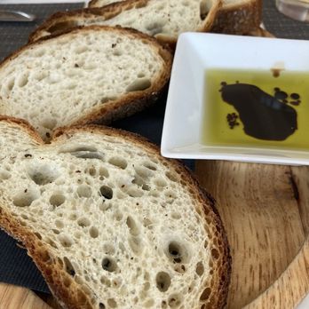 Nisi Estiatorio - Bread with olive oil and balsamic - Greek Near Me - Astoria, New York