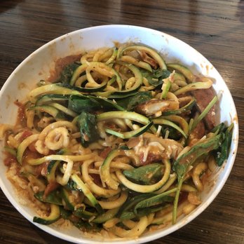 Noodles and Company - Zoodles (Zuccini Noodles) with penne rosa chicken - Noodles Near Me - Norfolk, Virginia Noodles and Company - Zoodles (Zuccini Noodles) with penne rosa chicken - Noodles Near Me - Norfolk, Virginia