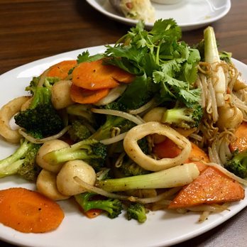 Pho Thien Y - 212. Egg Noodles Stir Fried with Seafood Combination (of Shrimps, Fish Balls, Imitation Crab Meat & Squid) - Delis Near Me - Haltom City, Texas Pho Thien Y - 212. Egg Noodles Stir Fried with Seafood Combination (of Shrimps, Fish Balls, Imitation Crab Meat & Squid) - Delis Near Me - Haltom City, Texas