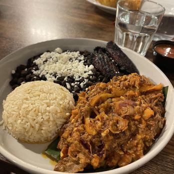 D Restaurant Latin Cuisine - Waxahachie - I got the stewed beef in red sauce. Came out piping hot, would probably be good in a taco shell, too. - Latin American Near Me - Waxahachie, Texas