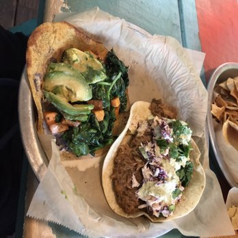 Taco Billy - A veggie taco and another that she doesn't remember the name of - Breakfast & Brunch Near Me - Asheville, North Carolina Taco Billy - A veggie taco and another that she doesn't remember the name of - Breakfast & Brunch Near Me - Asheville, North Carolina
