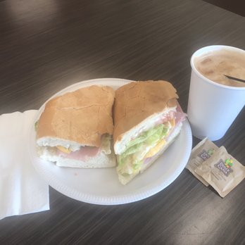 Teefrans - Sandwich de Jamon,queso,huevo y cafe. - Fast Food Near Me - Arecibo, Puerto Rico