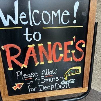 Rance's Chicago Pizza - Sign says it all - Pizza Near Me - Long Beach, California Rance's Chicago Pizza - Sign says it all - Pizza Near Me - Long Beach, California