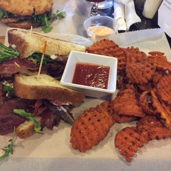 Ralston's Drafthouse - Pinky-out BLT with sweet potato fries - Gastropubs Near Me - Indianapolis, Indiana Ralston's Drafthouse - Pinky-out BLT with sweet potato fries - Gastropubs Near Me - Indianapolis, Indiana