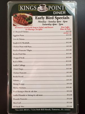 Menu photo 7 Kings Point Diner Tamarac, FL Menu photo 7 Kings Point Diner Tamarac, FL