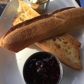 Five Leaves - Jam and clotted cream with baguette. - New American Near Me - Brooklyn, New York Five Leaves - Jam and clotted cream with baguette. - New American Near Me - Brooklyn, New York