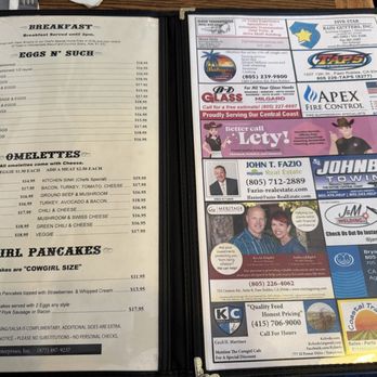 Cowgirl Cafe - So many good choices - Breakfast & Brunch Near Me - Paso Robles, California Cowgirl Cafe - So many good choices - Breakfast & Brunch Near Me - Paso Robles, California