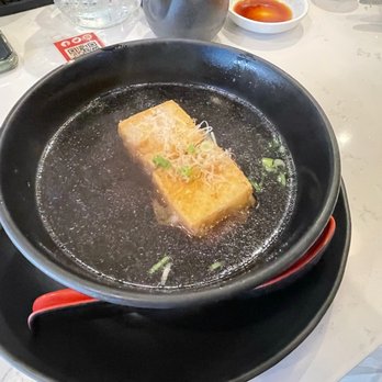 Thai Samurai - Agedashi Tofu - Fried Tofu top with Bonito flakes and Tempura Sauce. - Thai Near Me - Mount Juliet, Tennessee Thai Samurai - Agedashi Tofu - Fried Tofu top with Bonito flakes and Tempura Sauce. - Thai Near Me - Mount Juliet, Tennessee