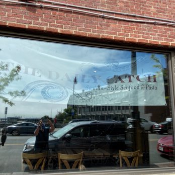 The Daily Catch - It's twoo! Daily Catch banner at new N. End waterfront, 65 Atlantic Ave, 2 min walk from Hanover St. Am waiting for the opening! - Italian Near Me - Boston, Massachusetts The Daily Catch - It's twoo! Daily Catch banner at new N. End waterfront, 65 Atlantic Ave, 2 min walk from Hanover St. Am waiting for the opening! - Italian Near Me - Boston, Massachusetts