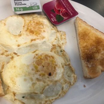 The Ranch Restaurant - a plate of eggs, toast and yogurt - American Near Me - Keremeos, British Columbia
