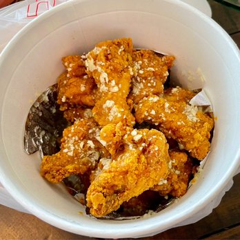 Kpop Rice Flour Chicken - Ssal Garlic Chicken Wings - Korean Near Me - Anaheim, California