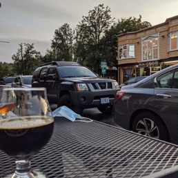 Street seating.