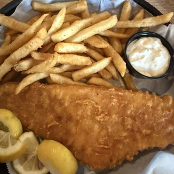 Hank's Bar & Grill - Fish filet with fries - Sports Bars Near Me - Columbus, Georgia
