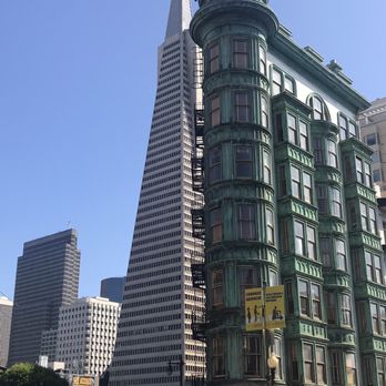 Drag Me Along Tours - One of the sites as you walk.  Lots of amazing architecture.  Not only the Transamerica building but this other building is made of copper! - Tours Near Me - San Francisco, California
