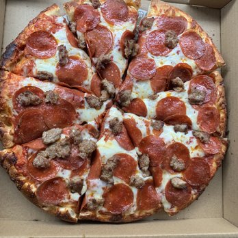 Stuft Pizza - Medium Pepperoni & Sausage - Pizza Near Me - Milpitas, California Stuft Pizza - Medium Pepperoni & Sausage - Pizza Near Me - Milpitas, California