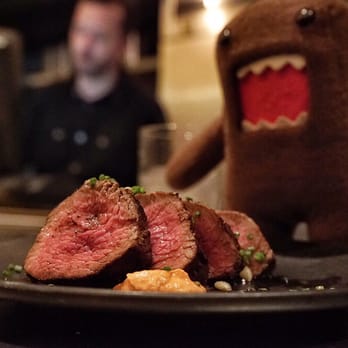 Avec - Chicago - Butcher's Steak with squash romesco, charred radicchio, saba and pepitas! - Mediterranean Near Me - Chicago, Illinois Avec - Chicago - Butcher's Steak with squash romesco, charred radicchio, saba and pepitas! - Mediterranean Near Me - Chicago, Illinois