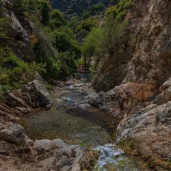 Whitney Canyon Park - Wide view down some of the falls.