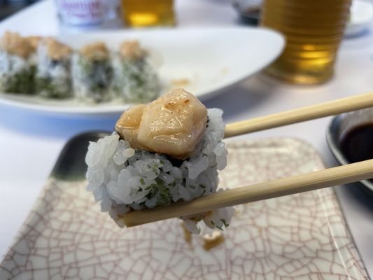 Photo of Sushi Erika - North Bay Village, FL, US. Spicy Scallop