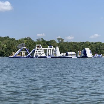 Lake Olathe Park - Inflatable water fun - Fishing Near Me - Olathe, Kansas