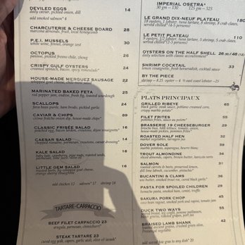 Brasserie 19 - Menu - French Near Me - Houston, Texas Brasserie 19 - Menu - French Near Me - Houston, Texas