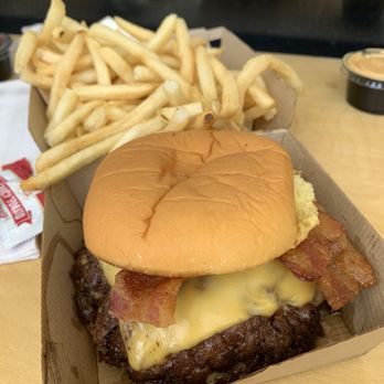 For The Win - Double Cheeseburger with bacon and fries. - Burgers Near Me - Glendale, California For The Win - Double Cheeseburger with bacon and fries. - Burgers Near Me - Glendale, California