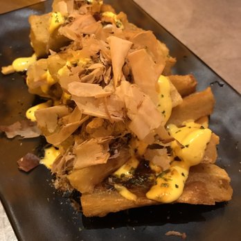 China Chilcano - yucca fries with bonito flakes, kabayaki sauce, and aji amarillo mayo - Peruvian Near Me - Washington, DC, District of Columbia