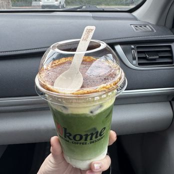 OKOME すし - Creme brulee matcha - Coffee & Tea Near Me - Fresno, California