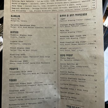 Delfina - Menu - Italian Near Me - San Francisco, California Delfina - Menu - Italian Near Me - San Francisco, California