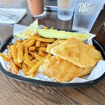 Moby Duck chowder & seafood - Halibut and chips. - Seafood Near Me - Port Angeles, Washington